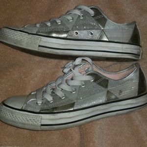 Silver converse